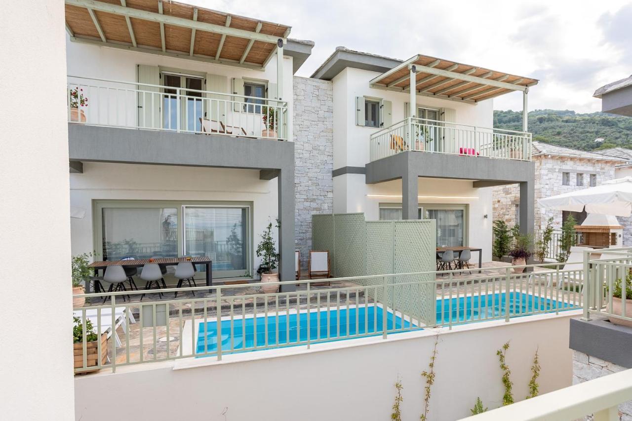 Sea And Sun Luxury Pools' Villas Chorefton Esterno foto