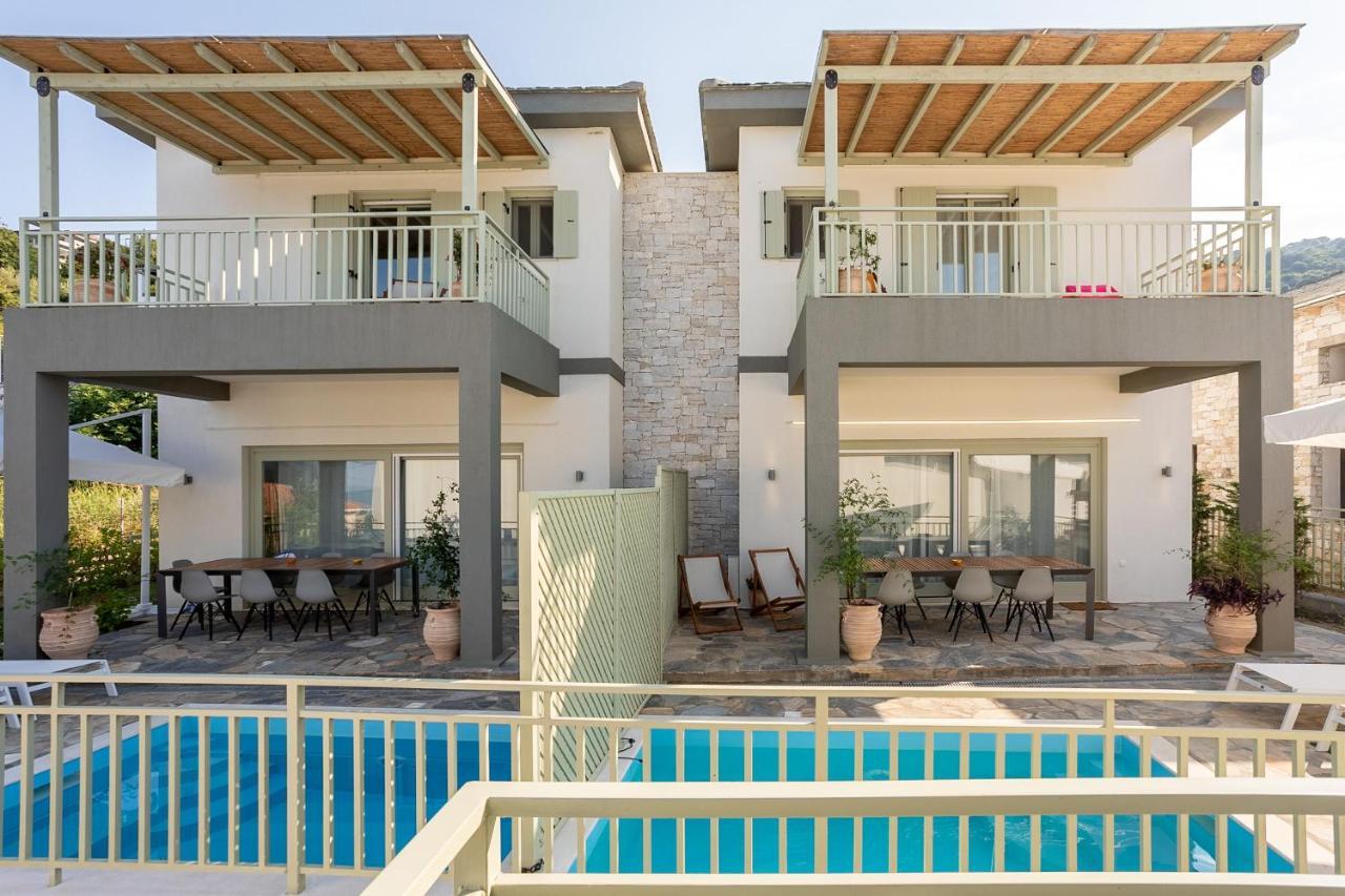 Sea And Sun Luxury Pools' Villas Chorefton Esterno foto